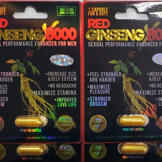 Red Ginseng 8000 Male Enhancement Pills (10 Pcs/order)