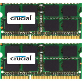 Crucial - 2-Pack 8GB 1.3 GHz DDR3L SoDIMM Laptop Memory Kit Model CT2K8G3S1339M