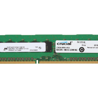 Crucial 8GB DDR3 1866 (PC3 14900) ECC Unbuffered Memory For Mac Pro Systems Model CT8G3W186DM