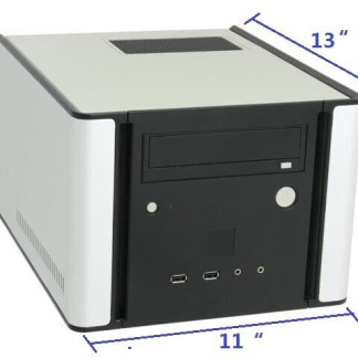 Antec NSK1380 Silver Steel MicroATX Mini Cube Computer Case 350W Power Supply