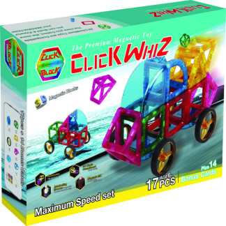3D Pre-Assembled Magnetic Building Blocks, Maximum Speed Set