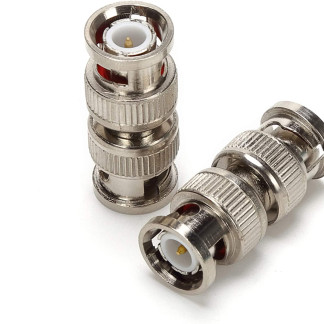 BNC Plug Male to Male Coaxial Coupler Straight Adapter Connector for RG59 Cable Pack of 10