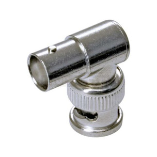 L-Shaped BNC Male Plug to Female BNC Cable Adapter Right Angle Coax Coaxial Cable Adapter Connector L-Type Conversion Adapter 100 QTYs Ships from USA