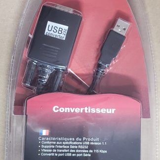 USB to Serial Adapter, 6 Feet USB to RS-232 Male (9-pin) DB9 Serial Cable